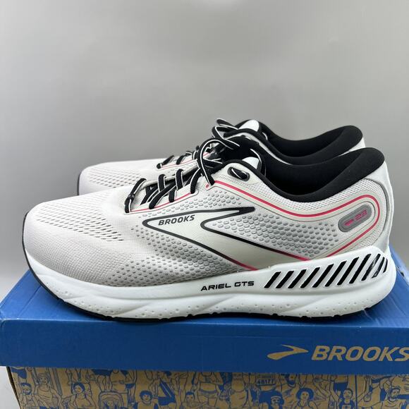 Brooks Ariel GTS 23 Running Shoes Women's 10.5 Extra Wide 2E Gray Pink Sneakers - Picture 3 of 10